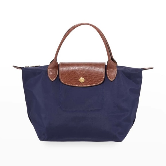 Longchamp Navy Le Pliage Small Tote - Picture 1 of 8